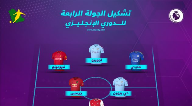 البريميرليج| تشكيل الجولة 4.. ظهور مميز لثلاثي ليفربول في وجود أجويرو "الهداف"