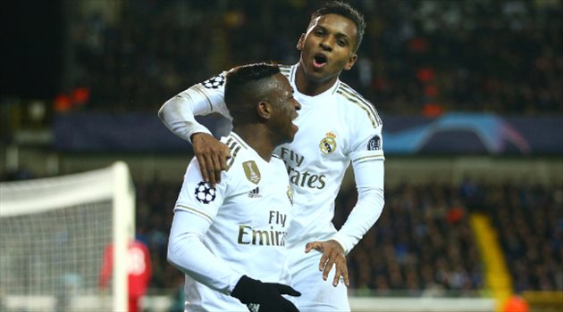 ريال مدريد يختتم دور المجموعات بالانتصار على كلوب بروج وباريس يكتسح جالطا سراي