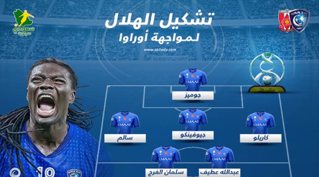 نهائي آسيا| لوشيسكو يضرب بقوة في التشكيل الرسمي لمباراة الهلال وأوراوا