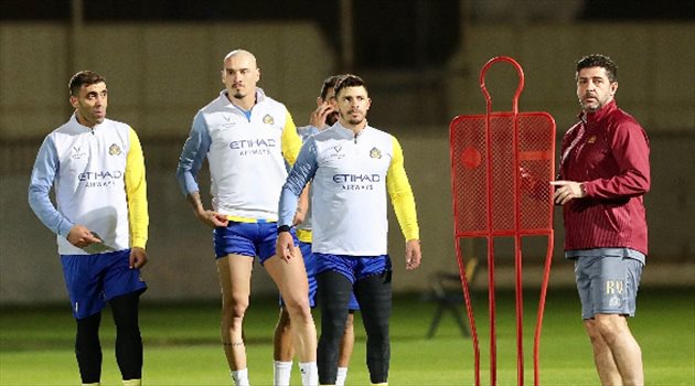 تدريبات النصر| عودة حمد الله والحارس البديل.. وآدم يواصل التأهيل