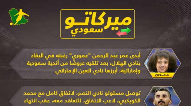 ميركاتو سعودي| مصير عموري وصفقة كهربا والهلال يستهدف "نجم أتلانتا"