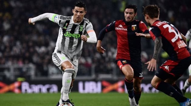 كريستيانو رونالدو يعيد يوفنتوس لصدارة الدوري الإيطالي بهدف قاتل في شباك جنوى