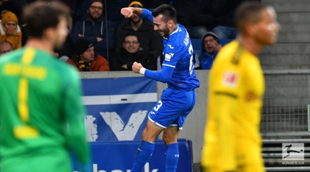  ضربة جديدة لآمال دورتموند بالمنافسة على الدوري الألماني بالخسارة أمام هوفنهايم