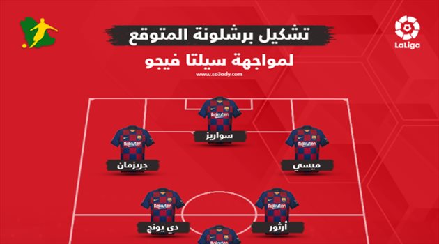 مفاجأة سعيدة لبرشلونة في التشكيل المتوقع لمواجهة سيلتا فيجو بالدوري الإسباني