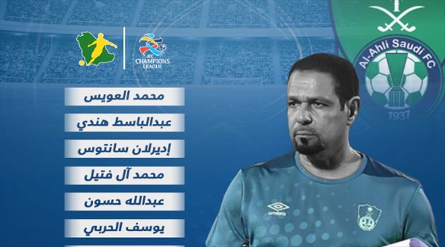 أبطال آسيا| تغيير اضطراري في تشكيل الأهلي الأساسي أمام باختاكور