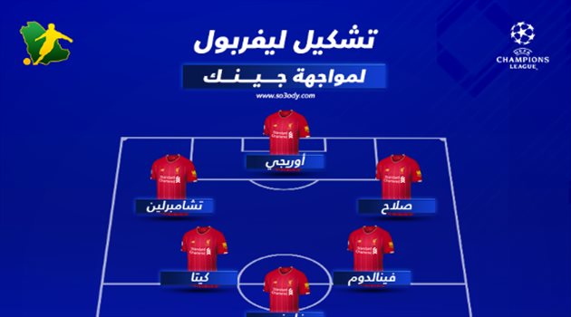  محمد صلاح يقود ليفربول أمام جينك بدوري أبطال أوروبا