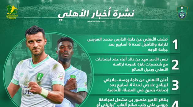 نشرة أخبار الأهلي| فترة غياب العويس وبلايلي.. وحقيقة "مؤامرة" الإطاحة بالصائغ