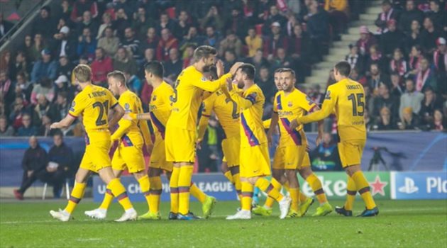 دوري أبطال أوروبا| برشلونة يخطف فوز صعب أمام سلافيا براج التشيكي