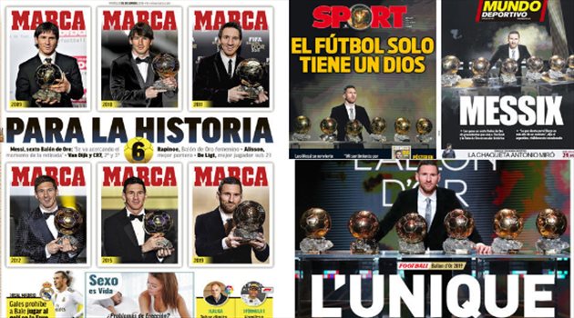 صحف العالم ليوم الثلاثاء.. ميسي يعتلي عرش كرة القدم ومدرب مان يونايتد تحت النار