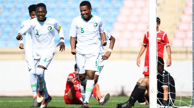 غرب آسيا| "أخضر الناشئين" يلامس اللقب بفوز كاسح على سوريا