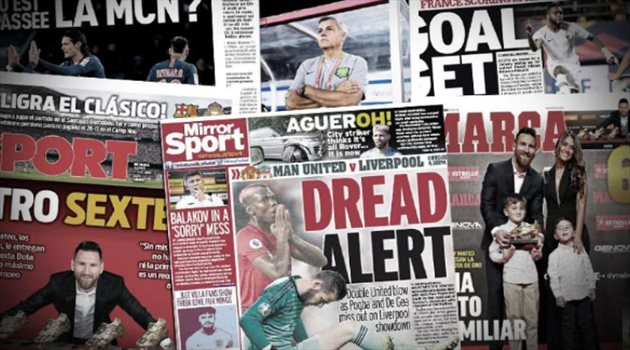 فيديو| صحف العالم ليوم الخميس.. أزمات الكلاسيكو في تصاعد وصراعات تضرب يونايتد قبل قمة البريميرليج