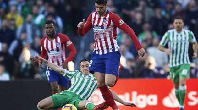 أتلتيكو مدريد يخطف فوزا صعبا من ريال بيتيس بالدوري الإسباني