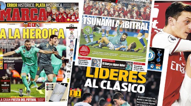 صحف العالم ليوم الإثنين.. قلق برشلوني والكلاسيكو يغطي على قرعة دوري الأبطال