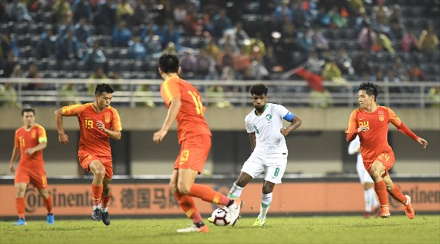 الأخضر تحت 23 عاما يتعادل مع الصين وديا