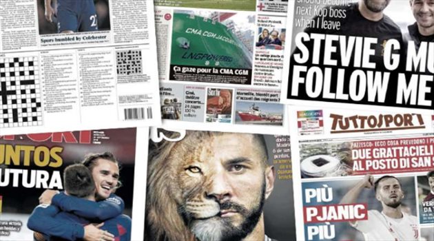 صحف العالم ليوم الأربعاء .. إصابة ميسي وتحذير من بنزيما وإجبار زيدان على خطة بديلة