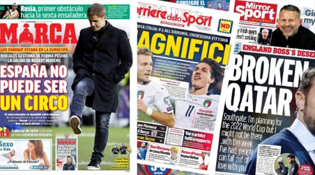 صحف العالم اليوم الخميس.. هاري كين سر عودة مورينيو للتدريب وبيل الجاحد الضال