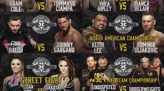  6 نزالات نارية على ألقاب "NXTakeOver" الليلة