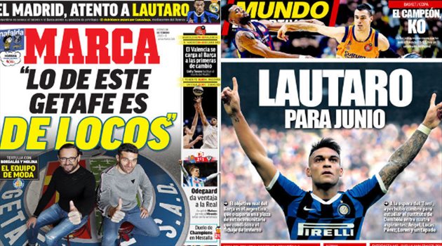 صحف العالم ليوم الجمعة.. ريال مدريد ينقض على "لاوتارو" ورونالدو ينقذ يوفنتوس