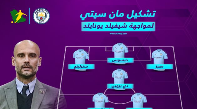 عودة قائد الدفاع لتشكيل مانشستر سيتي أمام شيفيلد بالدوري الإنجليزي