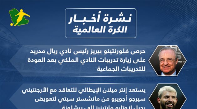 نشرة الكرة العالمية| بيريز في تدريبات ريال مدريد وبديل لاوتارو في الإنتر