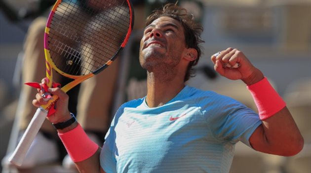 رد فعل أسطوري من نادال بعد إنجازه الأفضل في التاريخ