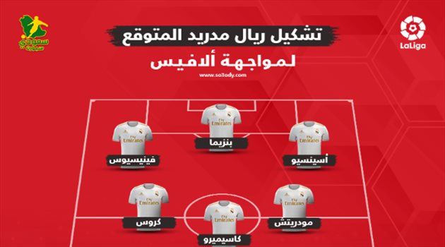 مفاجآت بالجملة لتعويض الغيابات.. تشكيل ريال مدريد المتوقع للقاء ألافيس
