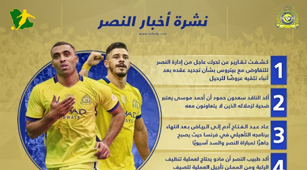 نشرة أخبار النصر| عودة آدم وأزمة مادو.. وكواليس بقاء بيتروس