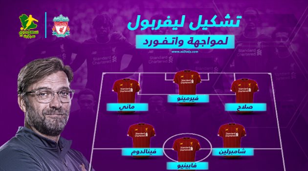 غياب دفاعي عن تشكيل ليفربول أمام واتفورد في الدوري الإنجليزي