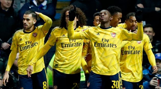 أرسنال يبلغ ربع نهائي كأس الاتحاد الإنجليزي بالفوز على بورتسموث