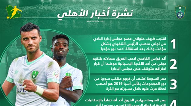 نشرة أخبار الأهلي| أصعب لحظات السومة والغامدي يرد على العرض الإسباني