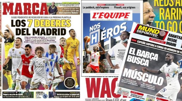 صحف العالم اليوم الخميس.. المهام السبعة لريال مدريد وسانشو يشعل إنجلترا