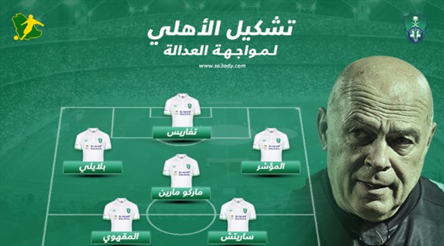 دوري المحترفين| تشكيل الأهلي.. جروس يصدم الربيعي أمام العدالة