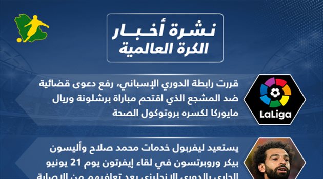 نشرة الكرة العالمية| ليفربول يستعيد نجومه وسيميدو يعطل برشلونة