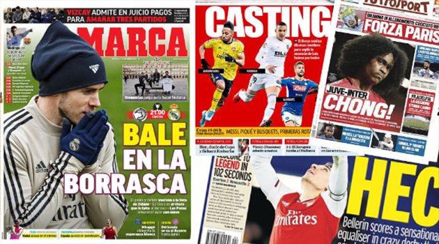 صحف العالم ليوم الأربعاء.. عاصفة بيل وصراع شرس على جوهرة مانشستر يونايتد