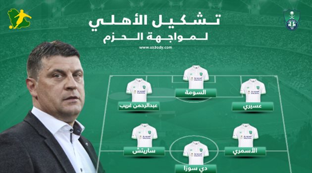 دوري المحترفين| "صفقة النصر" تقود تشكيل ناري للأهلي أمام الحزم