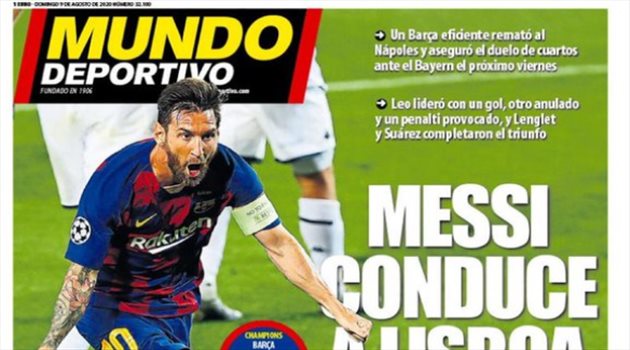 صحف العالم ليوم الأحد| ميسي يطير ببرشلونة للبرتغال.. وكأس العالم للسيتي