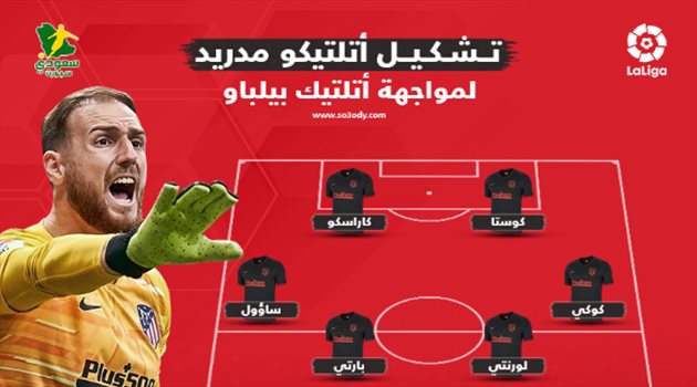 هجوم ناري.. تشكيلة أتلتيكو مدريد ضد بيلباو في الدوري الإسباني