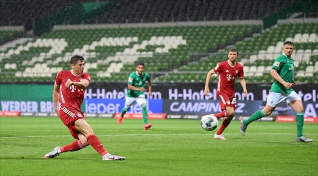 بايرن ميونيخ يحسم لقب الدوري الألماني رسميا.. بهدف نظيف ضد فيرد بريمن