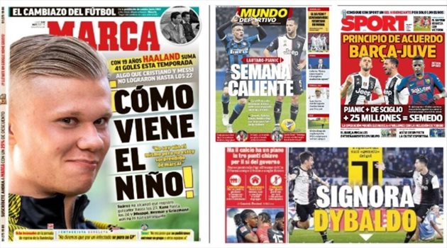 صحف العالم ليوم الإثنين.. ثلاثي الأحلام في مدريد 2021 وبرشلونة يغلق صفقتين هذا الأسبوع