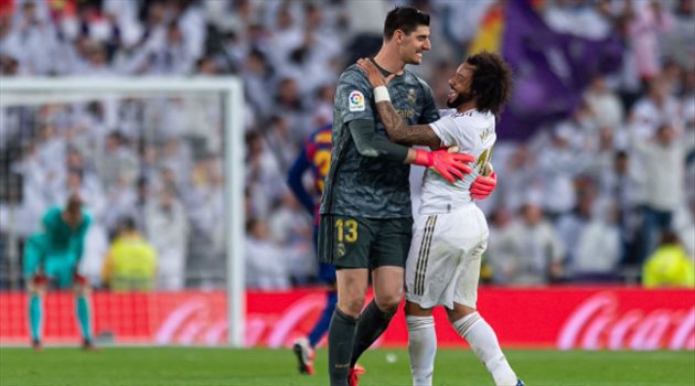 ريال مدريد يحدد حجم إصابة كورتوا ومارسيلو