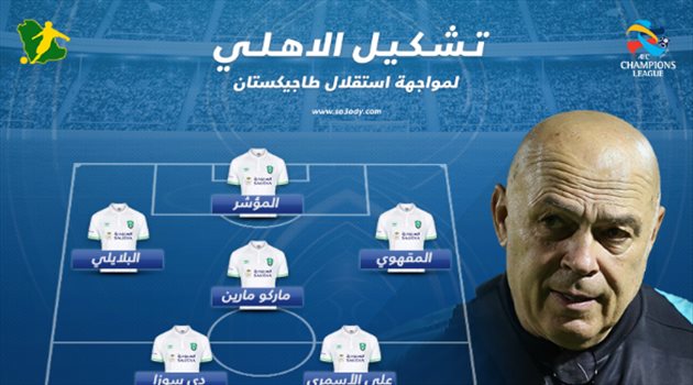 أبطال آسيا| هجوم "اضطراري" في تشكيل الأهلي الأساسي أمام الاستقلال
