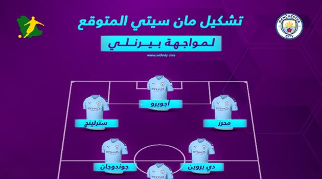 هجوم كاسح.. تشكيل مانشستر سيتي المتوقع ضد بيرنلي