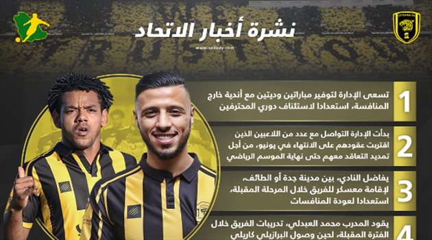 نشرة أخبار الاتحاد| العبدلي يقود التدريبات واختيار وديات مع فرق خارج المنافسة