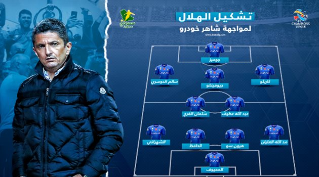 تشكيل الهلال الرسمي.. لوشيسكو يدفع بالقوة الضاربة ضد شاهر خودرو