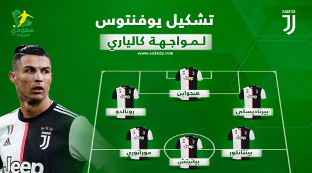 رونالدو في الهجوم ومفاجأة في الوسط.. تشكيل يوفنتوس "البطل" ضد كالياري