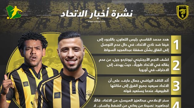 نشرة أخبار الاتحاد| رحيل مرتقب لمحترف العميد.. وقضية جديدة أمام فيفا