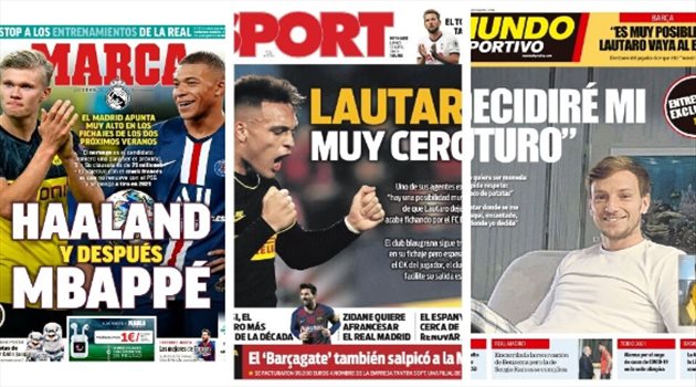 صحف العالم اليوم الإثنين.. هالاند ثم مبابي في مدريد وبرشلونة "قريب جدا" من لاوتارو