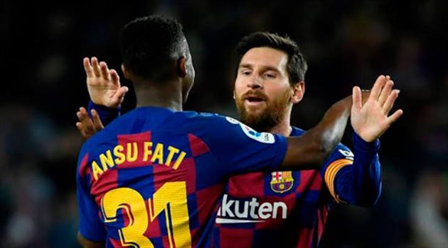  برشلونة يكتب التاريخ في 100 ثانية.. "فاتي الأفضل وميسي الصديق المثالي"