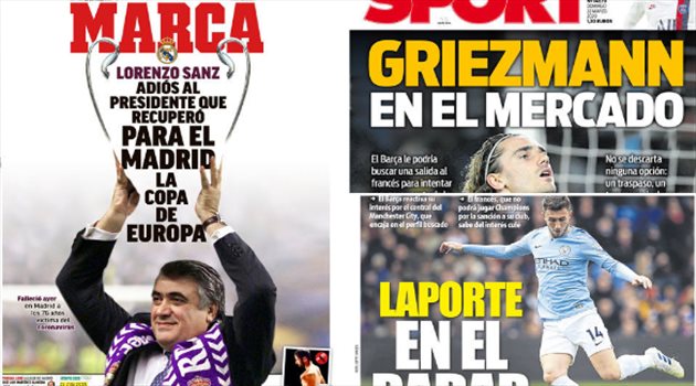 صحف العالم اليوم الأحد.. وداع رئيس ريال مدريد وجريزمان للبيع