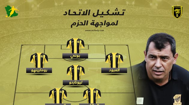 رومارينهو وبوني يقودان تشكيل الاتحاد أمام الحزم
